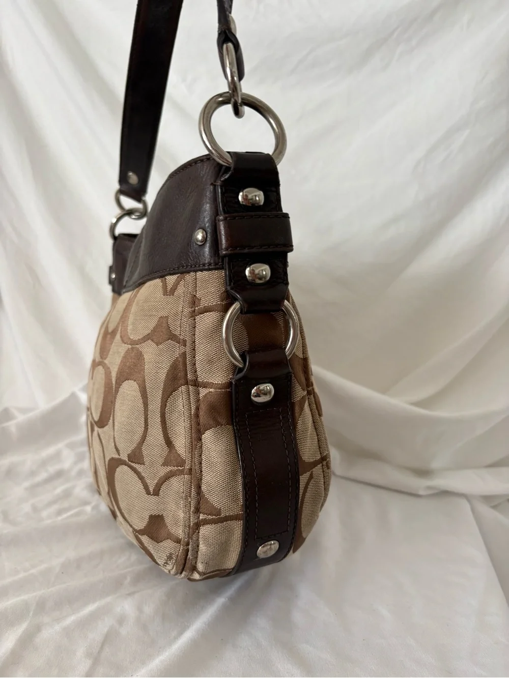 Y2K Coach Zoe hobo handbag signature C shoulder bag purse authentic